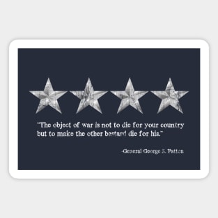 General Patton Quote Magnet